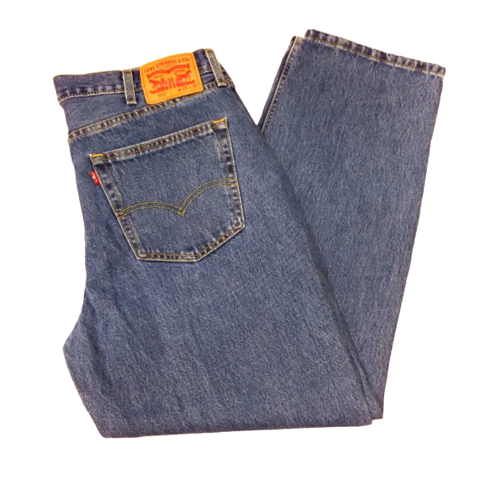 ☆☆SOLD☆☆ Levi's 550 Relaxed Fit Straight Leg Jeans - Picture 1 of 5